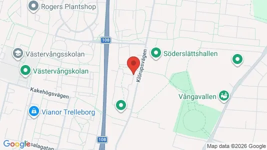 Bostadsrätter till salu i Trelleborg - kort over placeringen