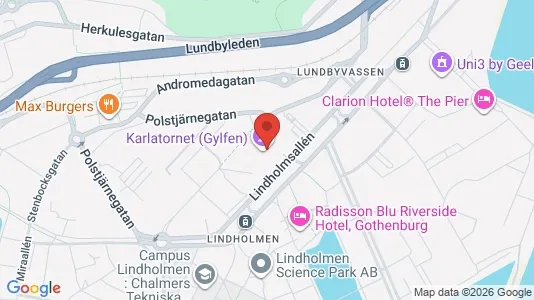 Lägenheter att hyra i Lundby - kort over placeringen