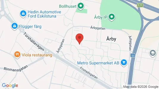 Lägenheter att hyra i Eskilstuna - kort over placeringen