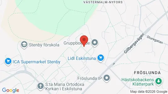 Lägenheter att hyra i Eskilstuna - kort over placeringen
