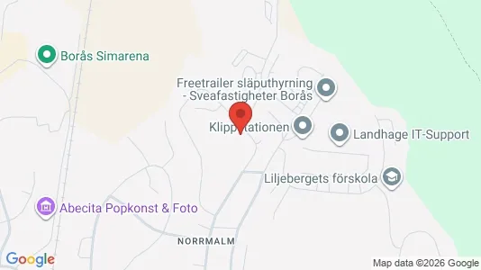 Lägenheter att hyra i Borås - kort over placeringen