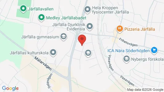 Lägenheter till salu i Järfälla - kort over placeringen