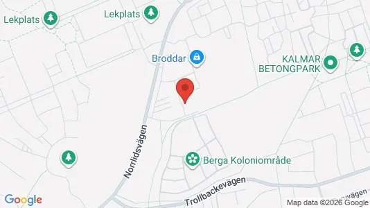 Lägenheter till salu i Kalmar - kort over placeringen