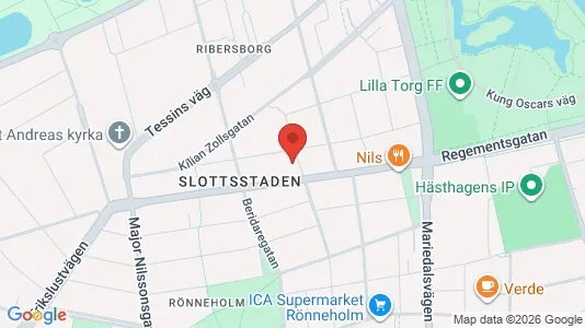 Lägenheter till salu i Malmö Centrum - kort over placeringen