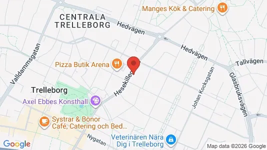 Lägenheter till salu i Trelleborg - kort over placeringen