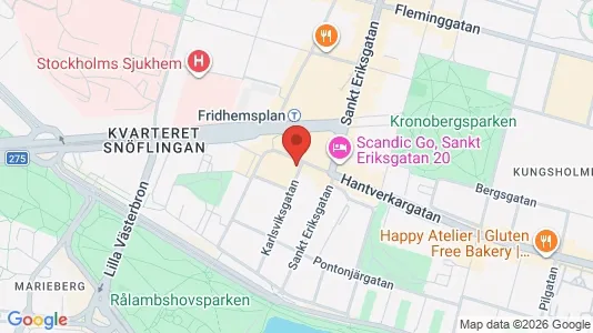 Lägenheter till salu i Kungsholmen - kort over placeringen