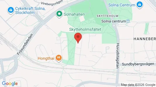 Lägenheter till salu i Solna - kort over placeringen
