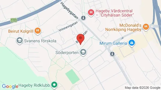 Lägenheter att hyra i Norrköping - kort over placeringen