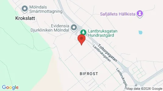Lägenheter till salu i Mölndal - kort over placeringen