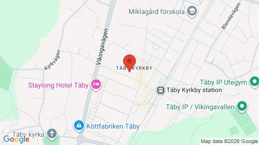 Lägenheter till salu i Täby - kort over placeringen