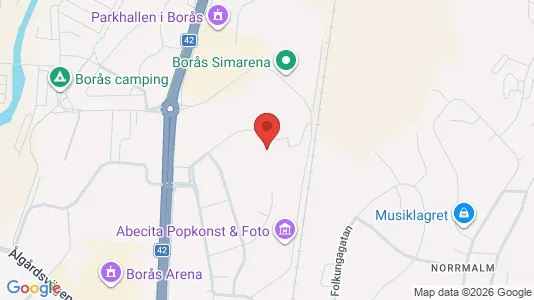 Lägenheter till salu i Borås - kort over placeringen