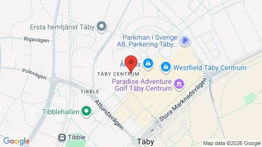 Lägenheter till salu i Täby - kort over placeringen