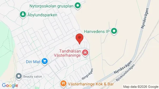 Lägenheter till salu i Haninge - kort over placeringen