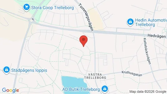 Lägenheter till salu i Trelleborg - kort over placeringen