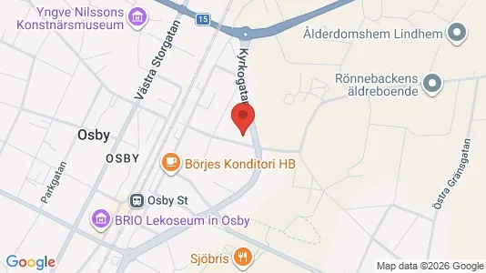 Lägenheter att hyra i Osby - kort over placeringen