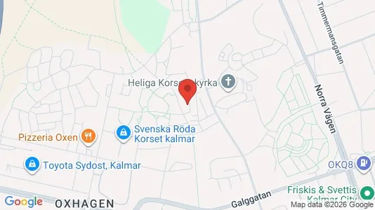 Lägenheter till salu i Kalmar - kort over placeringen