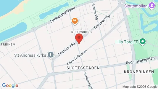 Lägenheter till salu i Malmö Centrum - kort over placeringen