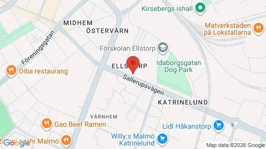 Lägenheter till salu i Malmö Centrum - kort over placeringen