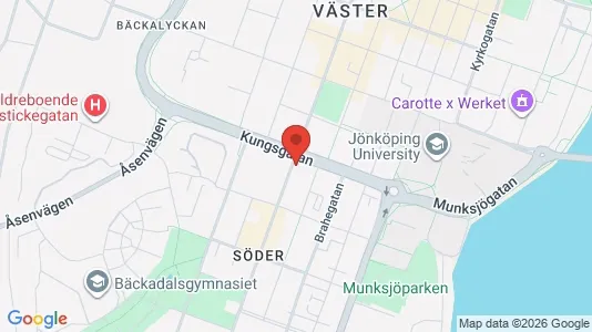 Lägenheter att hyra i Jönköping - kort over placeringen