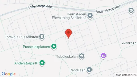 Lägenheter till salu i Skellefteå - kort over placeringen