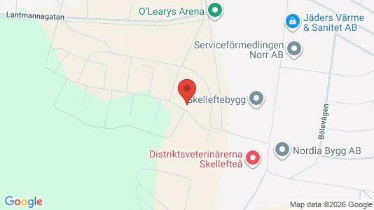 Lägenheter till salu i Skellefteå - kort over placeringen