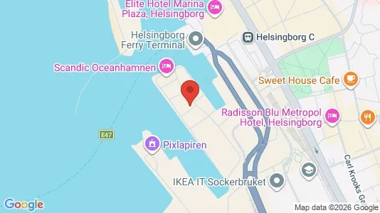 Bostadsrätter till salu i Helsingborg - kort over placeringen
