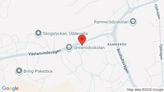 Bostadsrätter till salu i Uddevalla - kort over placeringen