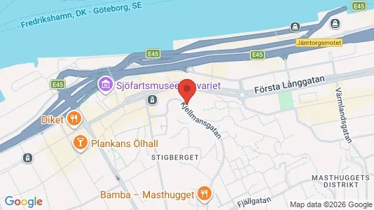 Lägenheter till salu i Göteborg Centrum - kort over placeringen