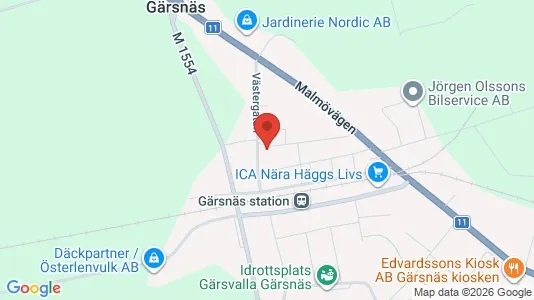 Lägenheter till salu i Simrishamn - kort over placeringen