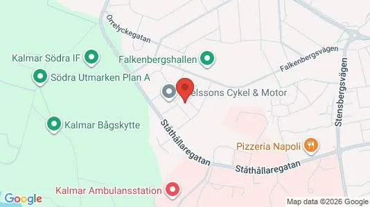 Lägenheter till salu i Kalmar - kort over placeringen