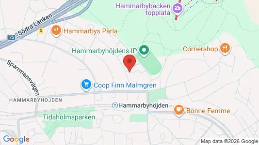 Bostadsrätter till salu i Söderort - kort over placeringen