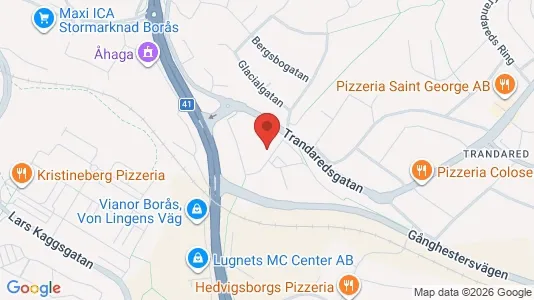 Lägenheter till salu i Borås - kort over placeringen