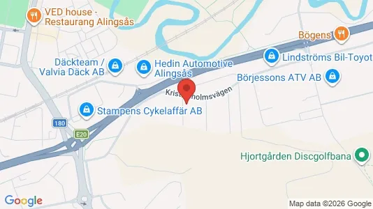 Lägenheter till salu i Alingsås - kort over placeringen