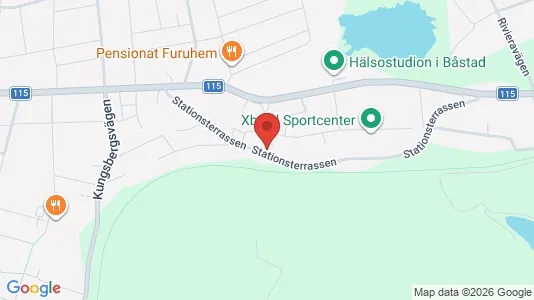 Lägenheter att hyra i Båstad - kort over placeringen