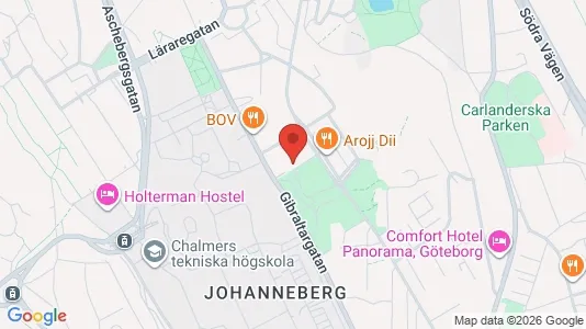 Lägenheter till salu i Johanneberg - kort over placeringen