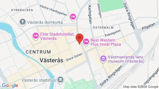 Lägenheter till salu i Västerås - kort over placeringen