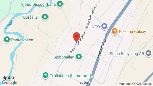 Lägenheter till salu i Borås - kort over placeringen