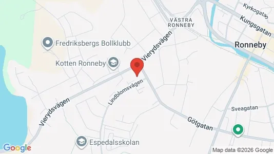 Bostadsrätter till salu i Ronneby - kort over placeringen