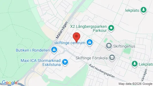 Lägenheter att hyra i Eskilstuna - kort over placeringen