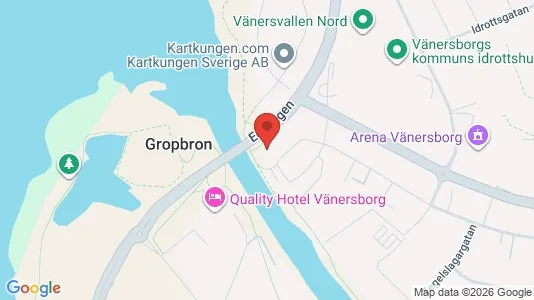 Lägenheter till salu i Vänersborg - kort over placeringen