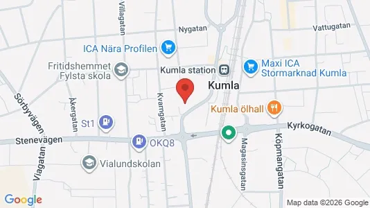 Lägenheter att hyra i Kumla - kort over placeringen