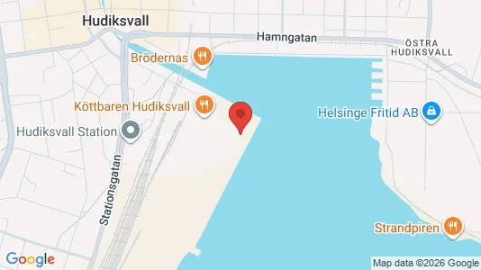 Lägenheter till salu i Hudiksvall - kort over placeringen