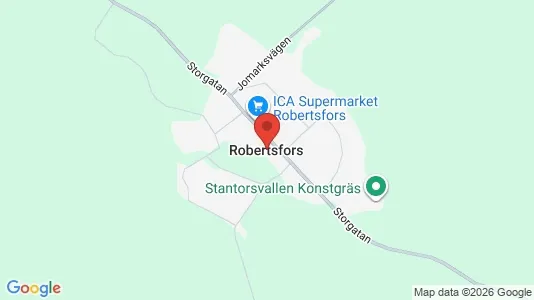 Tomter till salu i Robertsfors - Bild från Google Street View