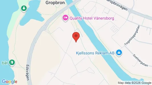 Bostadsrätter till salu i Vänersborg - kort over placeringen