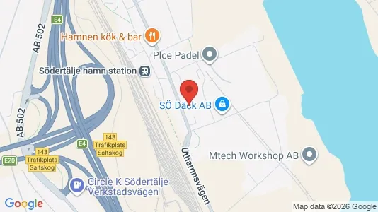 Bostadsrätter till salu i Södertälje - kort over placeringen