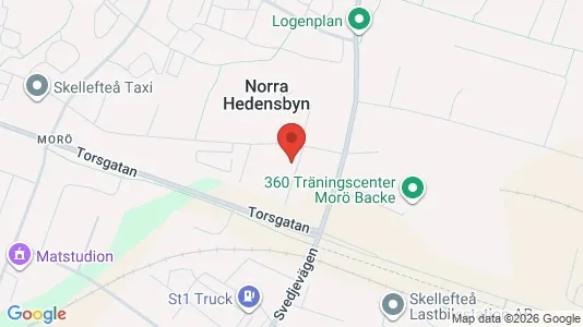 Lägenheter till salu i Skellefteå - kort over placeringen