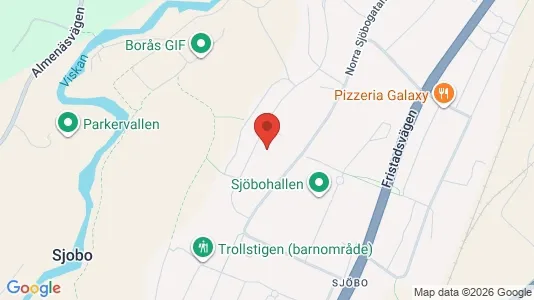Lägenheter till salu i Borås - kort over placeringen