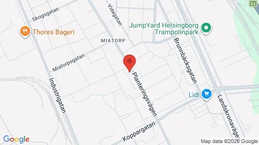 Lägenheter till salu i Helsingborg - kort over placeringen