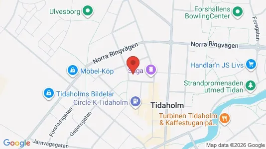 Bostadsrätter till salu i Tidaholm - kort over placeringen