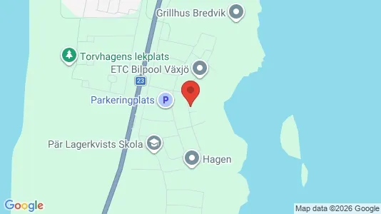 Lägenheter till salu i Växjö - kort over placeringen